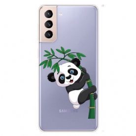 Hoesje voor Samsung Galaxy S22 Plus 5G Panda Op Bamboe