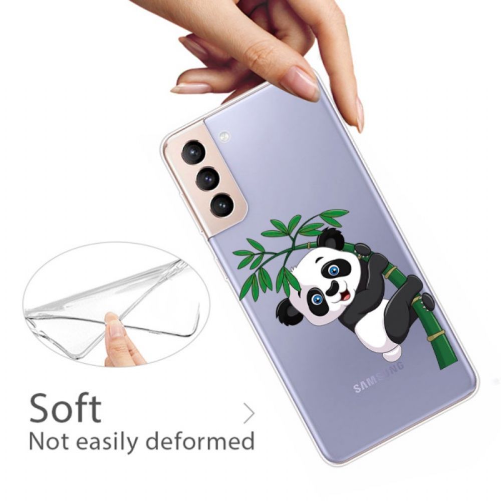 Hoesje voor Samsung Galaxy S22 Plus 5G Panda Op Bamboe