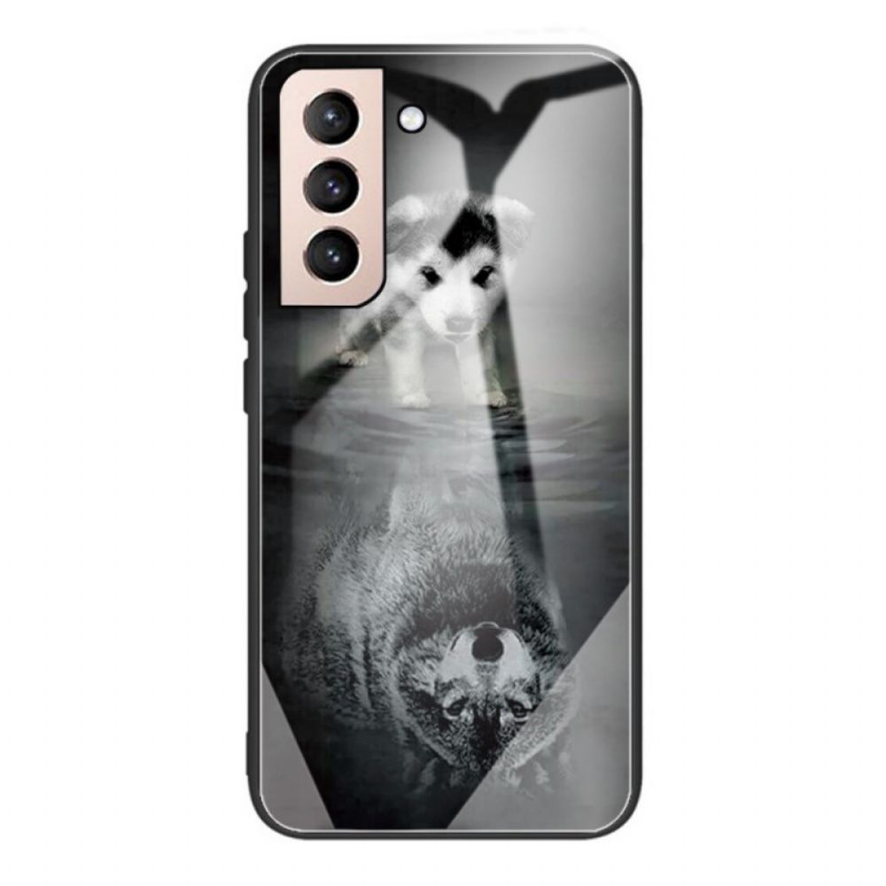 Hoesje voor Samsung Galaxy S22 Plus 5G Puppy Dream Gehard Glas