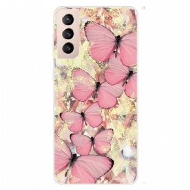 Hoesje voor Samsung Galaxy S22 Plus 5G Vlinders Vlinders