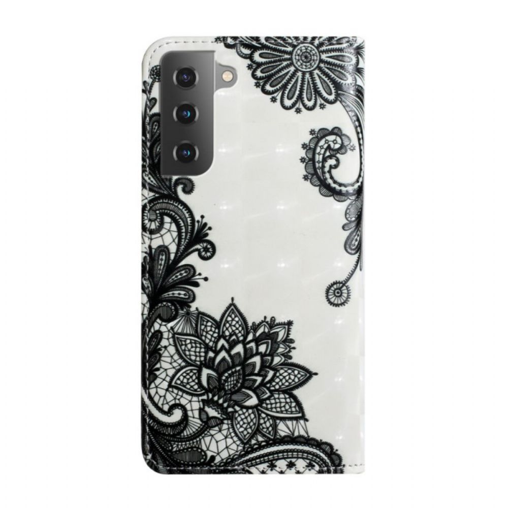 Leren Hoesje voor Samsung Galaxy S22 Plus 5G Kant