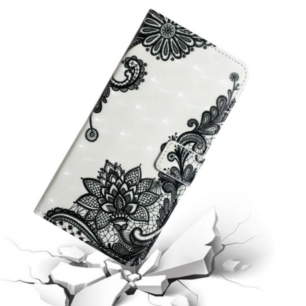 Leren Hoesje voor Samsung Galaxy S22 Plus 5G Kant