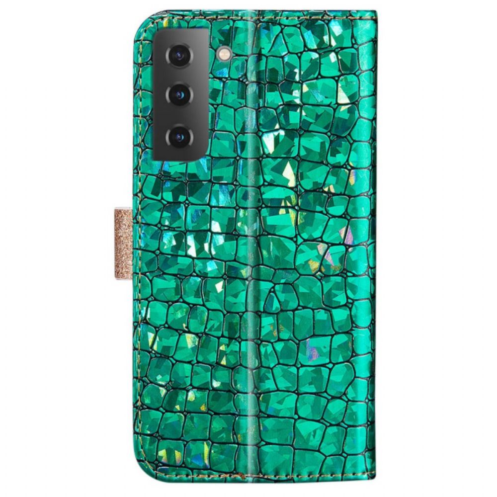 Leren Hoesje voor Samsung Galaxy S22 Plus 5G Kroondiamanten