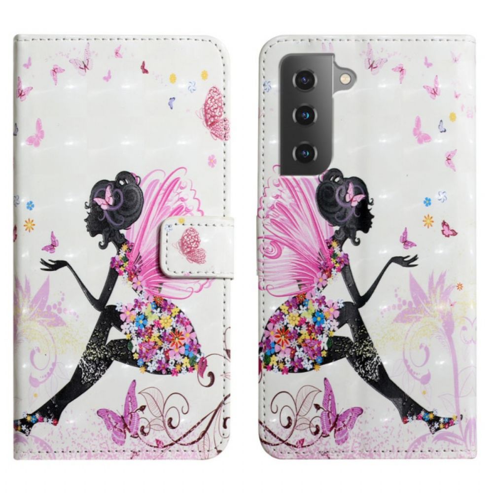 Leren Hoesje voor Samsung Galaxy S22 Plus 5G Magische Fee