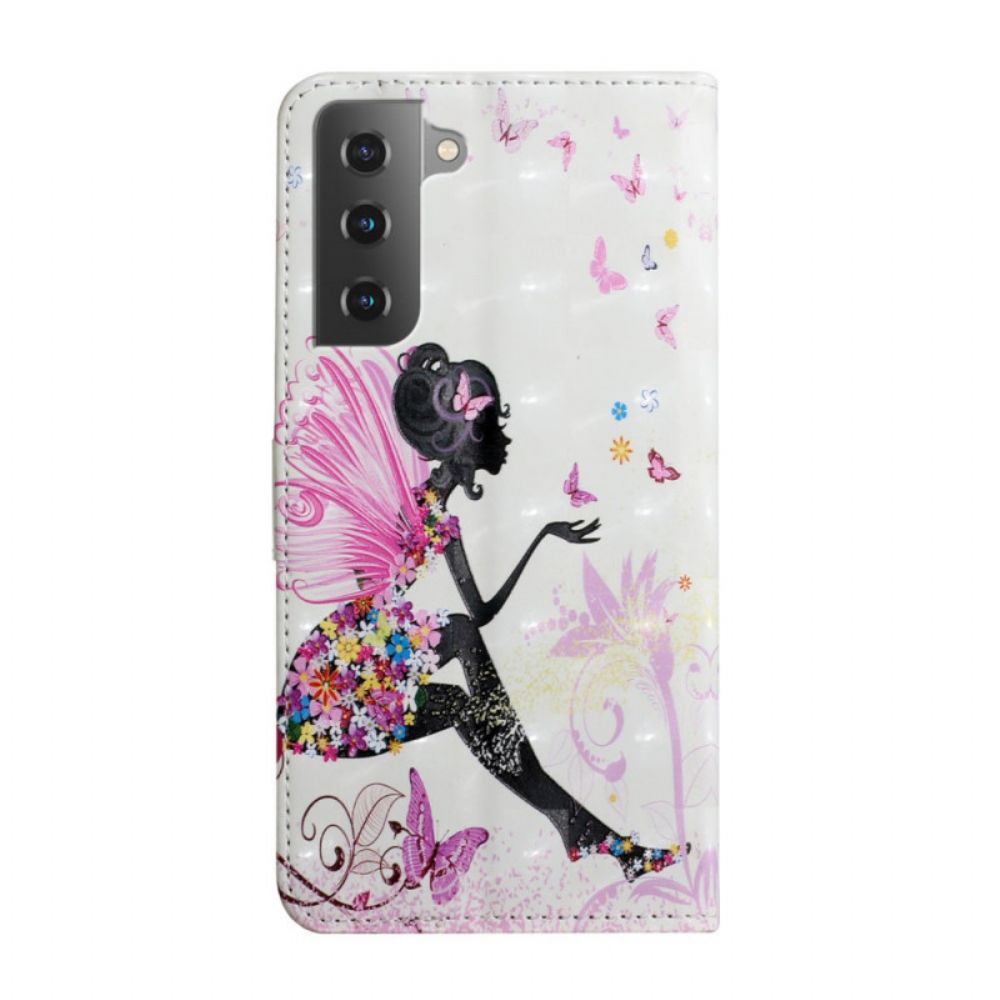 Leren Hoesje voor Samsung Galaxy S22 Plus 5G Magische Fee