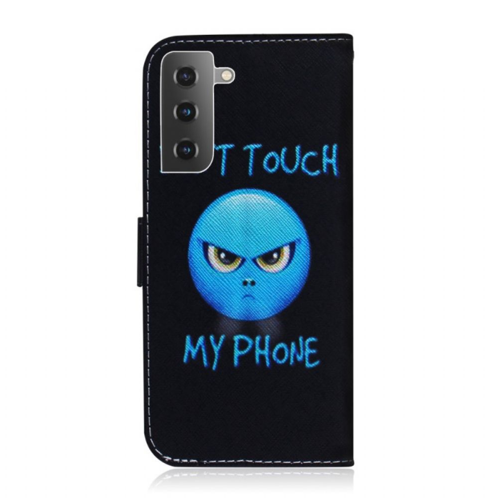 Leren Hoesje voor Samsung Galaxy S22 Plus 5G Telefoon Emoji