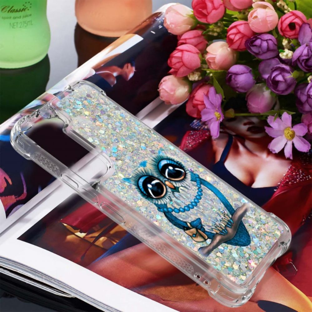 Telefoonhoesje voor Samsung Galaxy S22 Plus 5G Miss Glitteruil