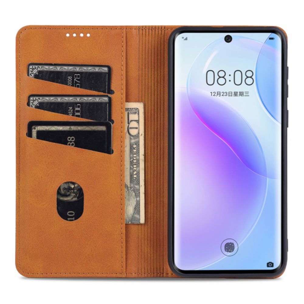 Bescherming Hoesje voor Huawei P50 Pro Folio-hoesje Azns Lederen Stijl