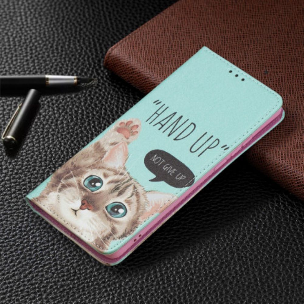 Bescherming Hoesje voor Huawei P50 Pro Folio-hoesje Hand Omhoog