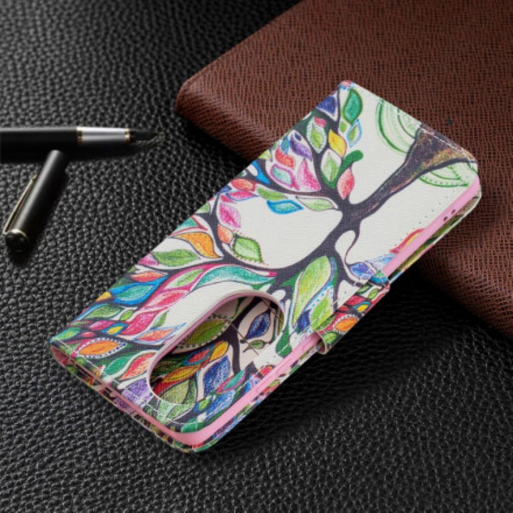 Flip Case voor Huawei P50 Pro Gekleurde Boom