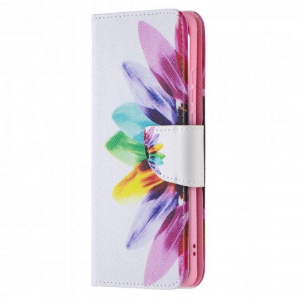 Folio-hoesje voor Huawei P50 Pro Aquarel Bloem