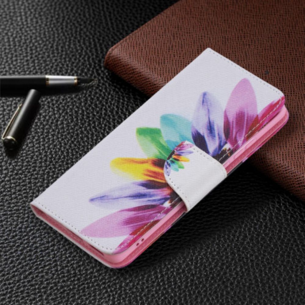 Folio-hoesje voor Huawei P50 Pro Aquarel Bloem