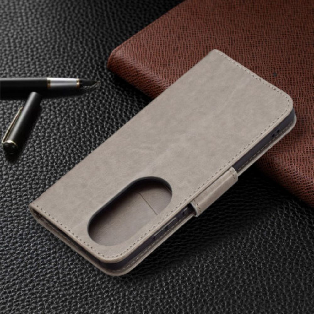 Folio-hoesje voor Huawei P50 Pro Flip Case Vlinders En Schuine Klep