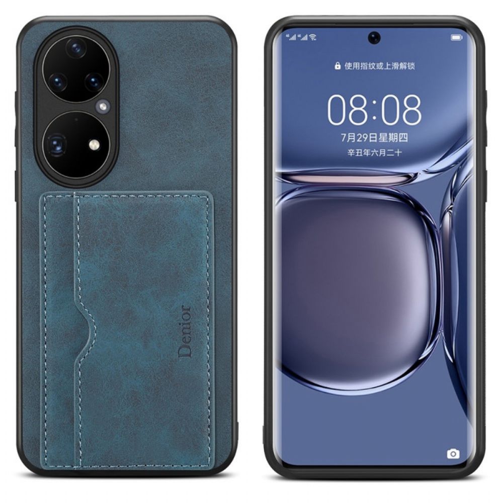 Hoesje voor Huawei P50 Pro Denior-kaarthouder