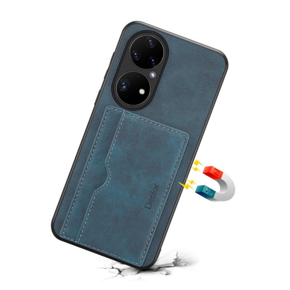 Hoesje voor Huawei P50 Pro Denior-kaarthouder