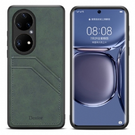 Hoesje voor Huawei P50 Pro Denior Kaarthouder Met Dubbele Sleuf