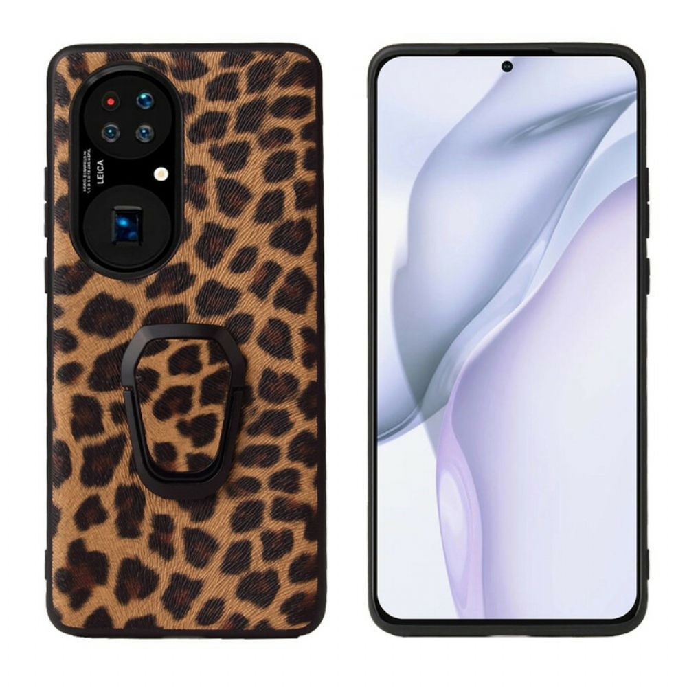 Hoesje voor Huawei P50 Pro Luipaardstijl Ringsteun