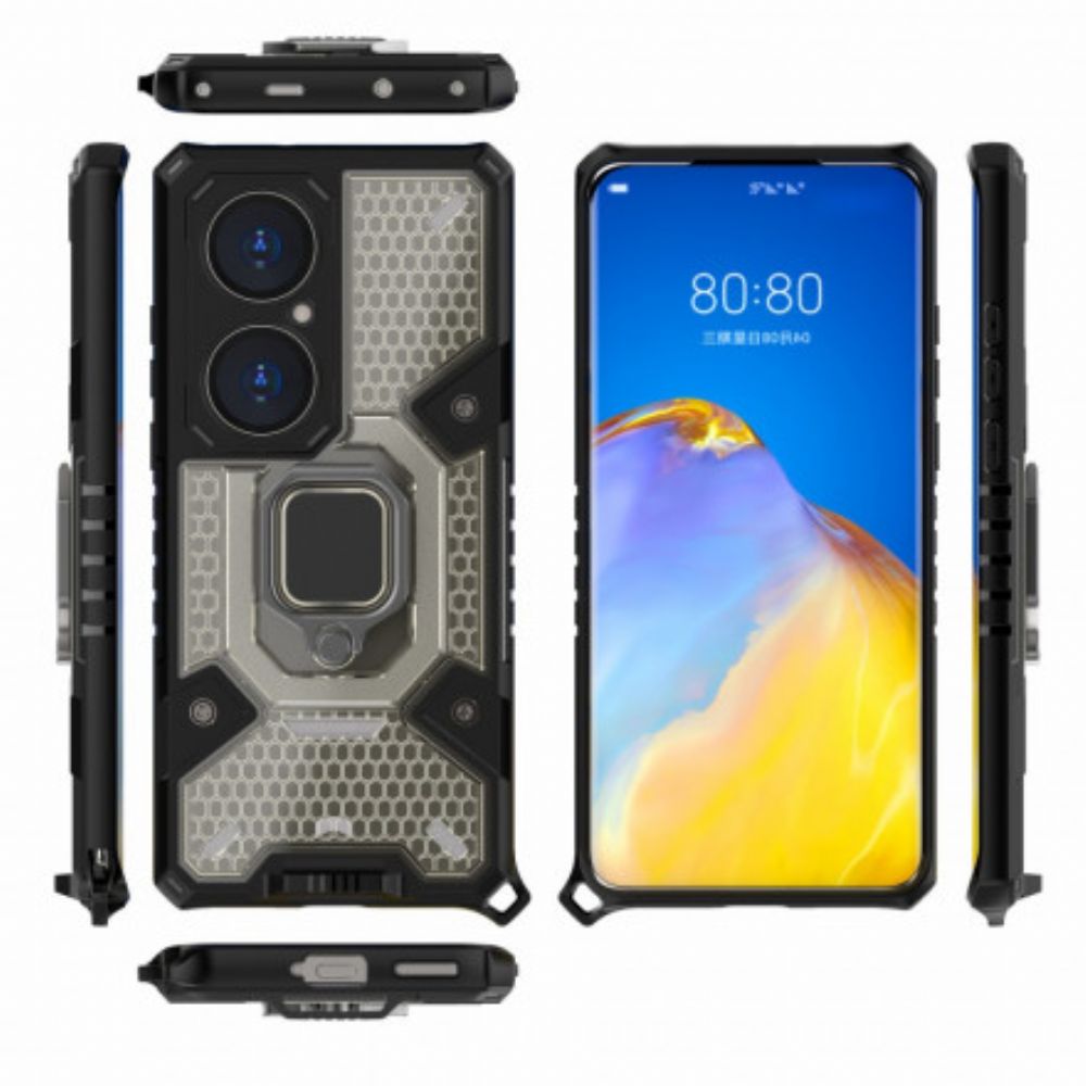 Hoesje voor Huawei P50 Pro Resistente Hybride Honingraatstijl