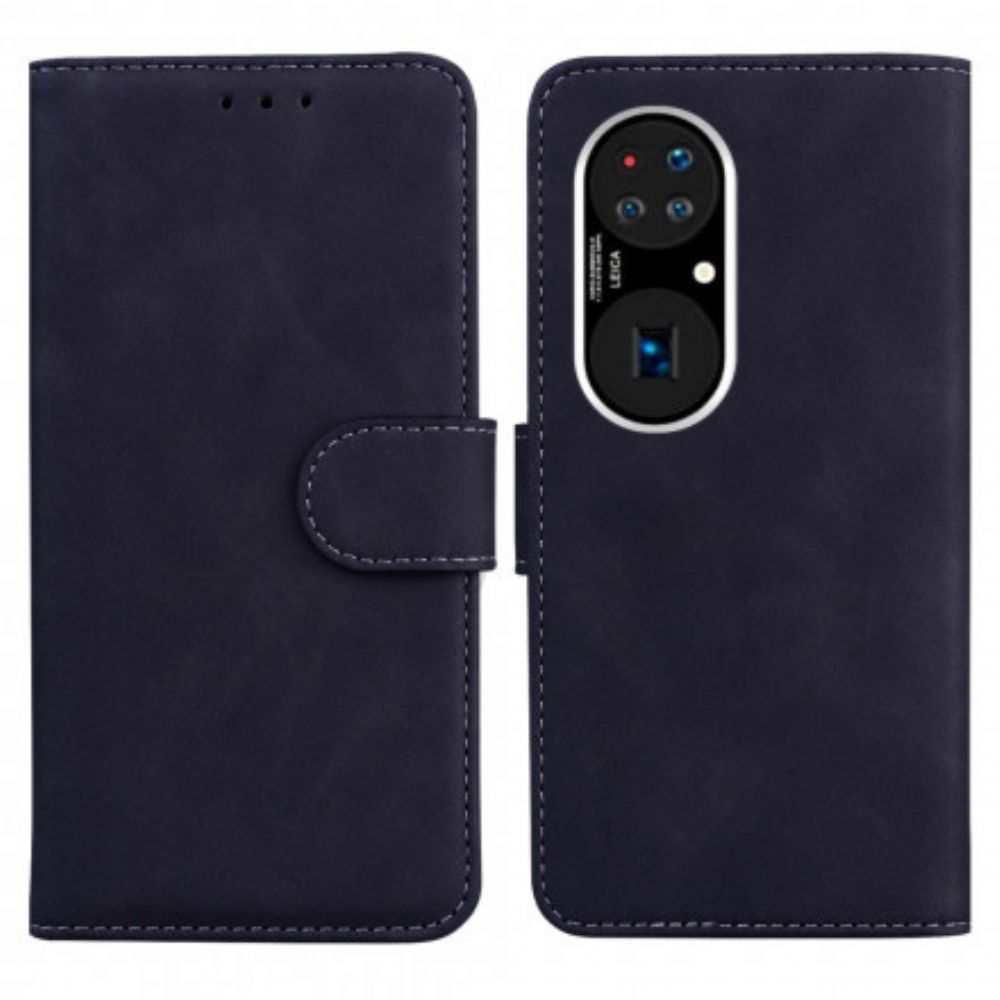 Leren Hoesje voor Huawei P50 Pro Vintage Couture Lederen Stijl