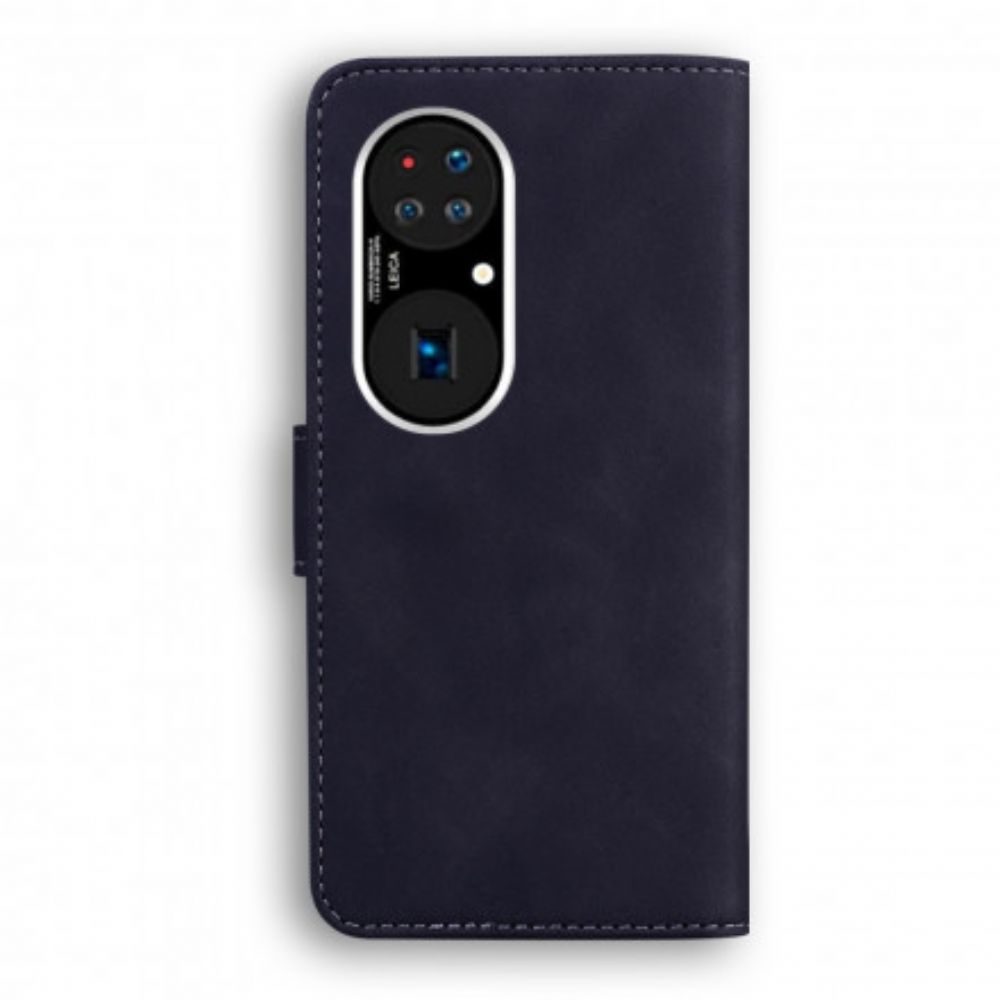 Leren Hoesje voor Huawei P50 Pro Vintage Couture Lederen Stijl