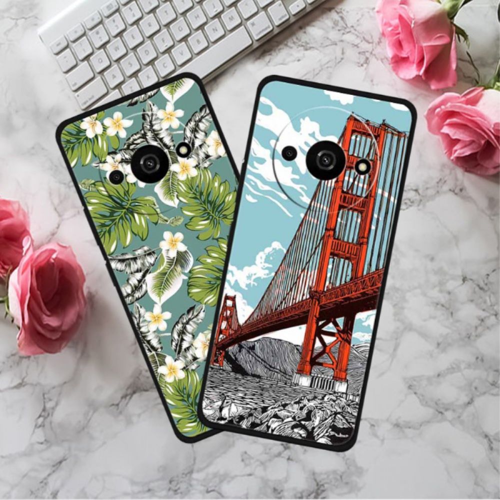 Case Hoesje Poco C61 Telefoonhoesje Dame Met De Zwarte Hoed