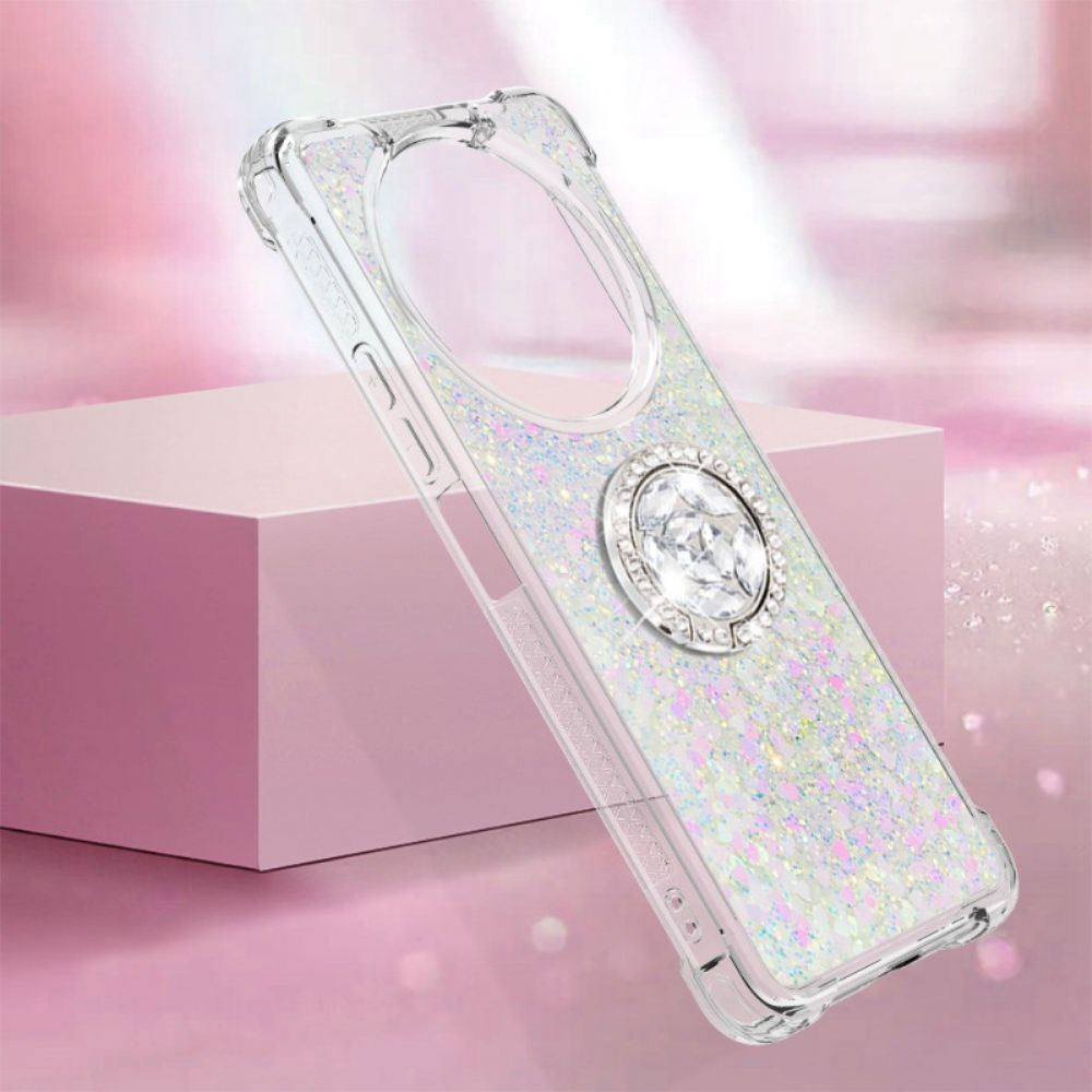 Case Hoesje Poco C61 Telefoonhoesje Glitterringsteun