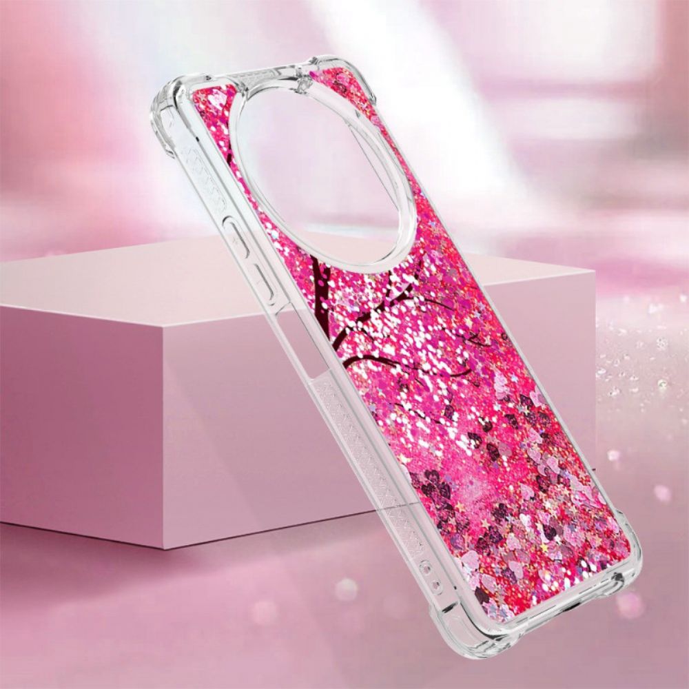 Case Hoesje Poco C61 Telefoonhoesje Kersenbloesem-glitter