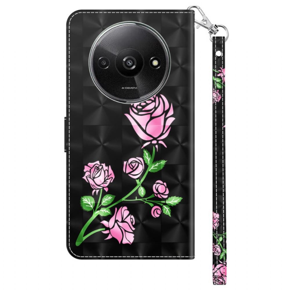 Flip Case Leren Poco C61 Bandrozen