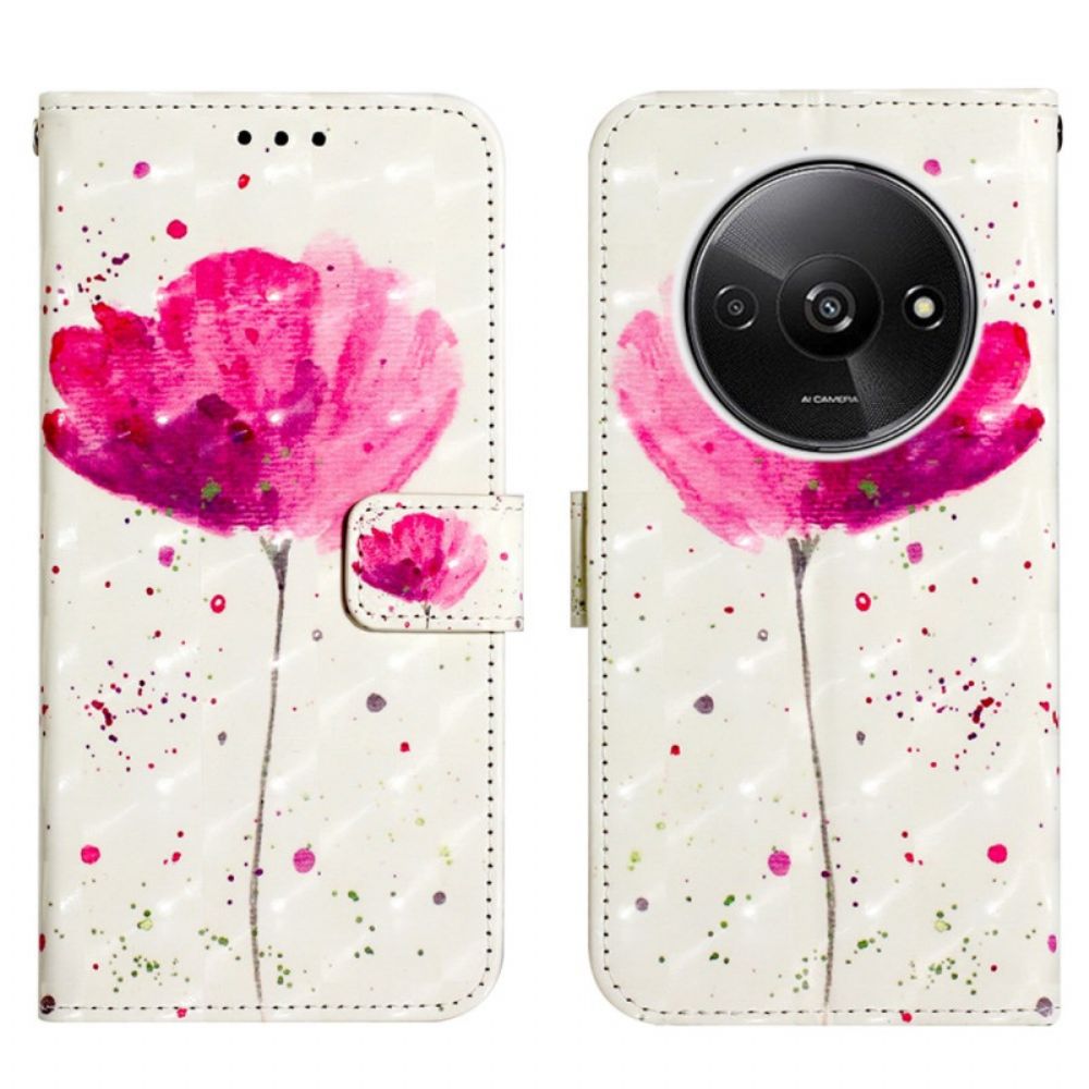 Folio-hoesje Poco C61 Telefoonhoesje Papaver