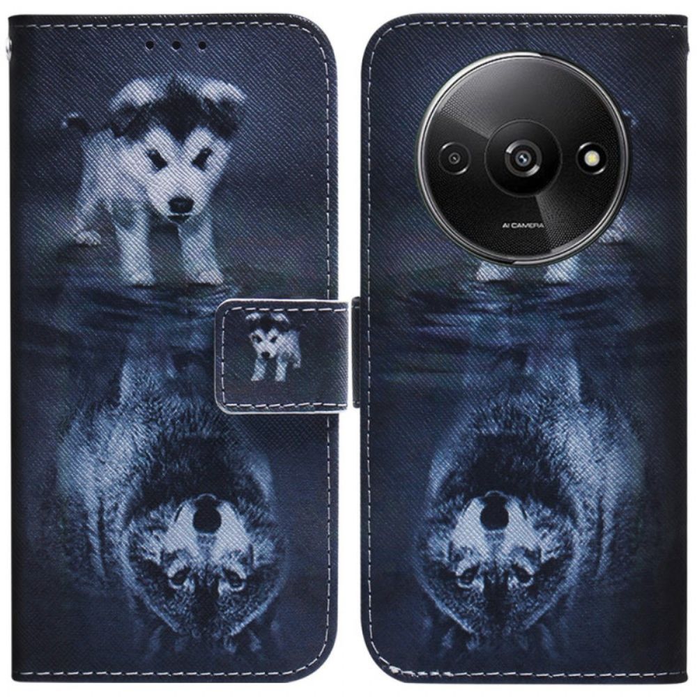 Folio-hoesje Poco C61 Telefoonhoesje Puppydroom