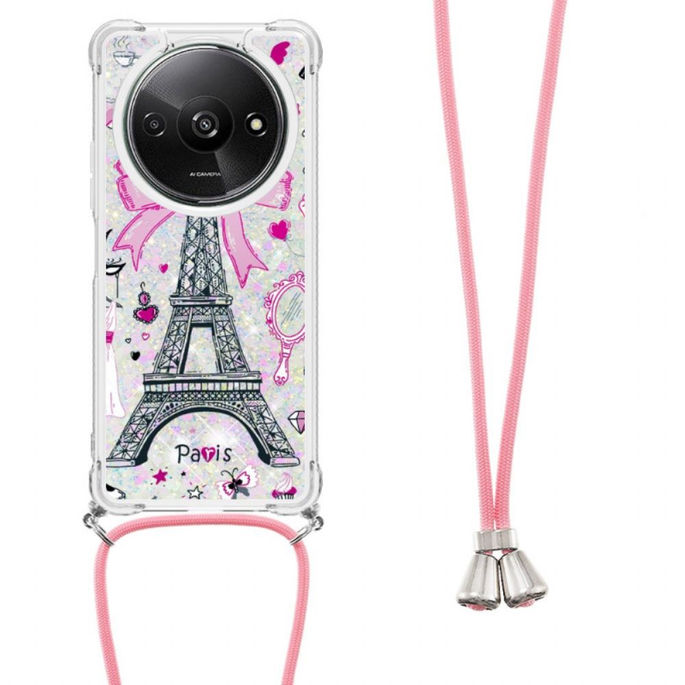 Hoesje Poco C61 Eiffeltoren Glitter