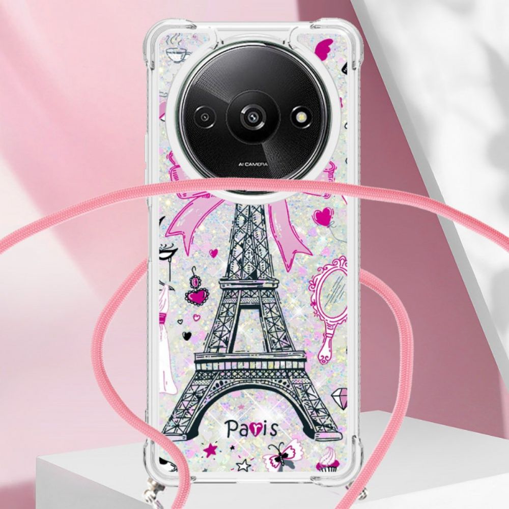 Hoesje Poco C61 Eiffeltoren Glitter