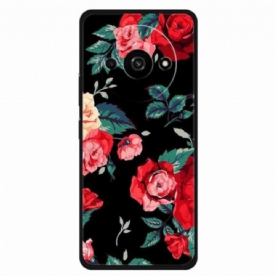 Hoesje Poco C61 Rode Bloemen