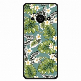 Hoesje Poco C61 Weegbreebladeren En Gouden Bloemen Bescherming Hoesje