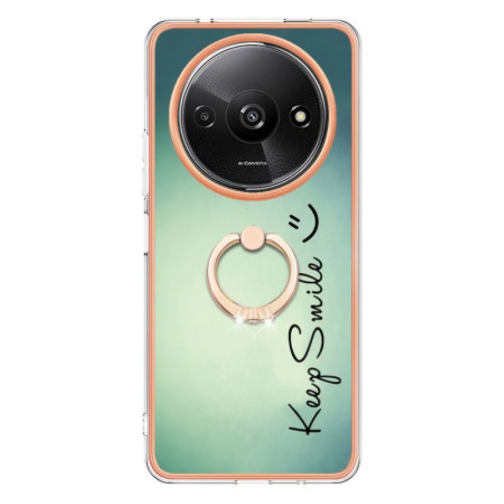 Hoesje Voor Poco C61 Keep Smile-ringhouder