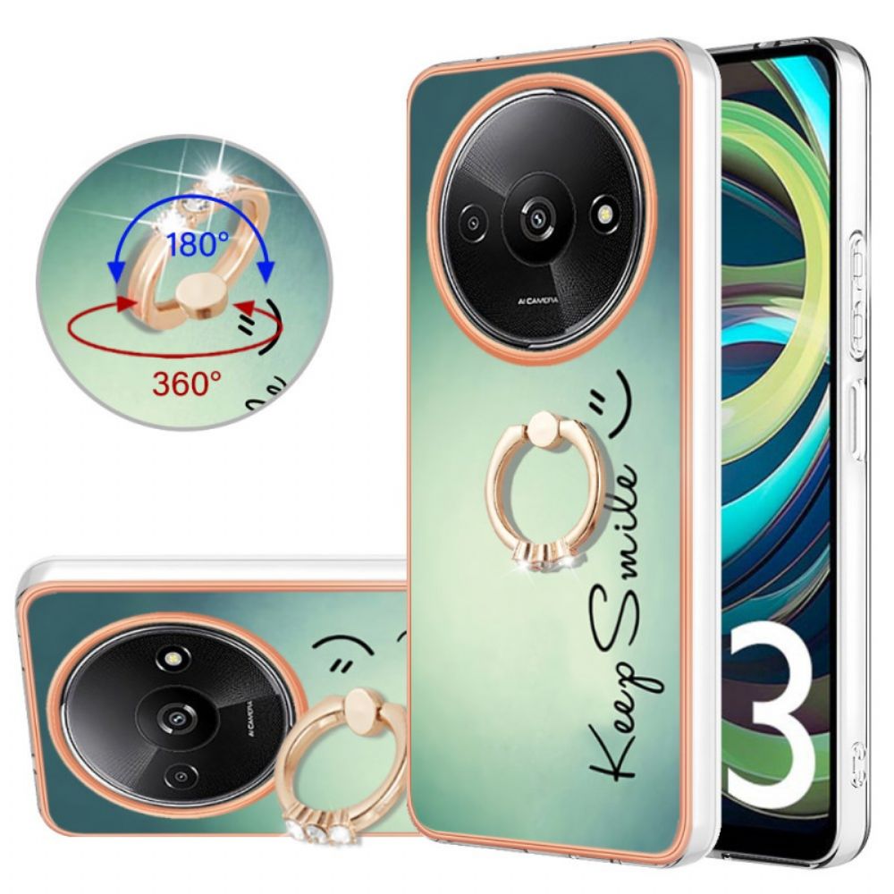 Hoesje Voor Poco C61 Keep Smile-ringhouder