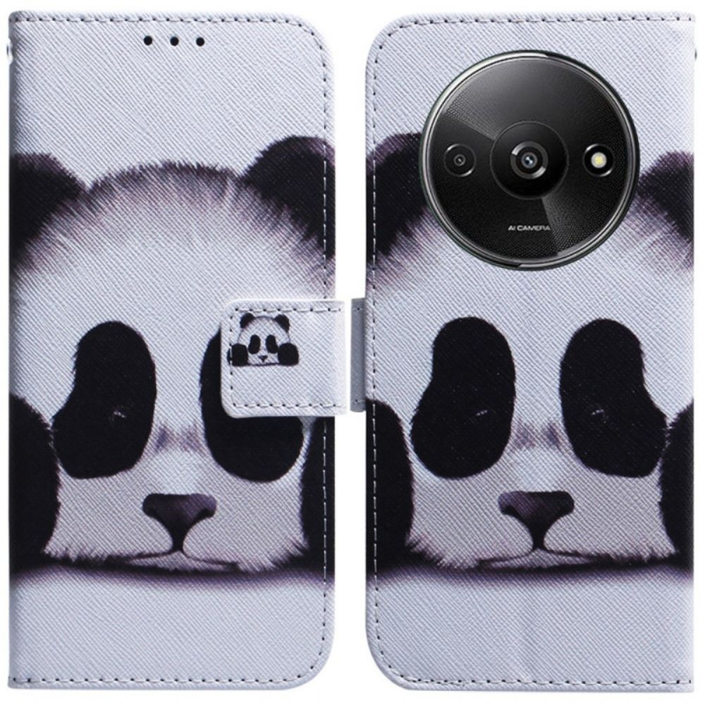 Leren Hoesje Poco C61 Panda Bescherming Hoesje