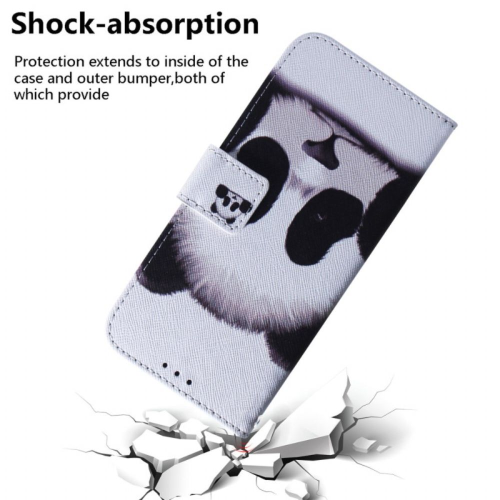 Leren Hoesje Poco C61 Panda Bescherming Hoesje