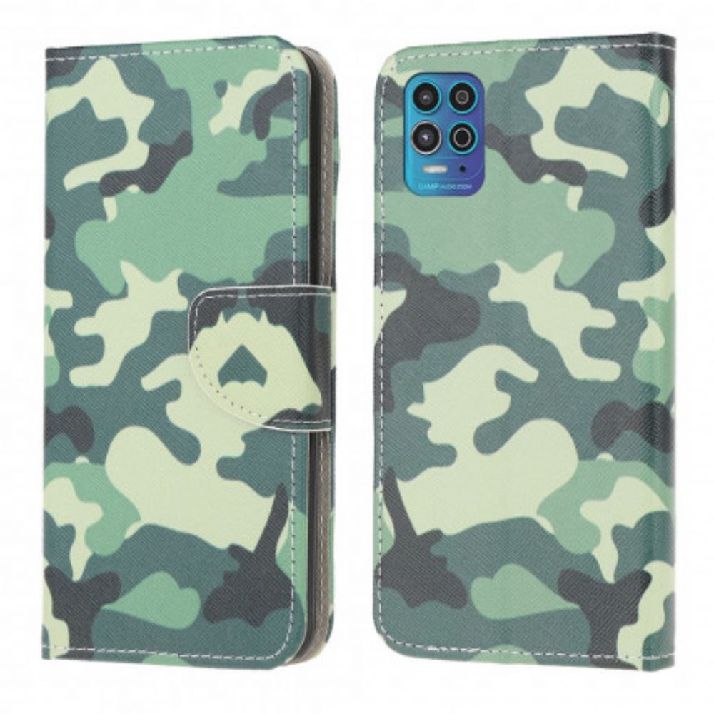 Folio-hoesje voor Moto G100 Militaire Camouflage