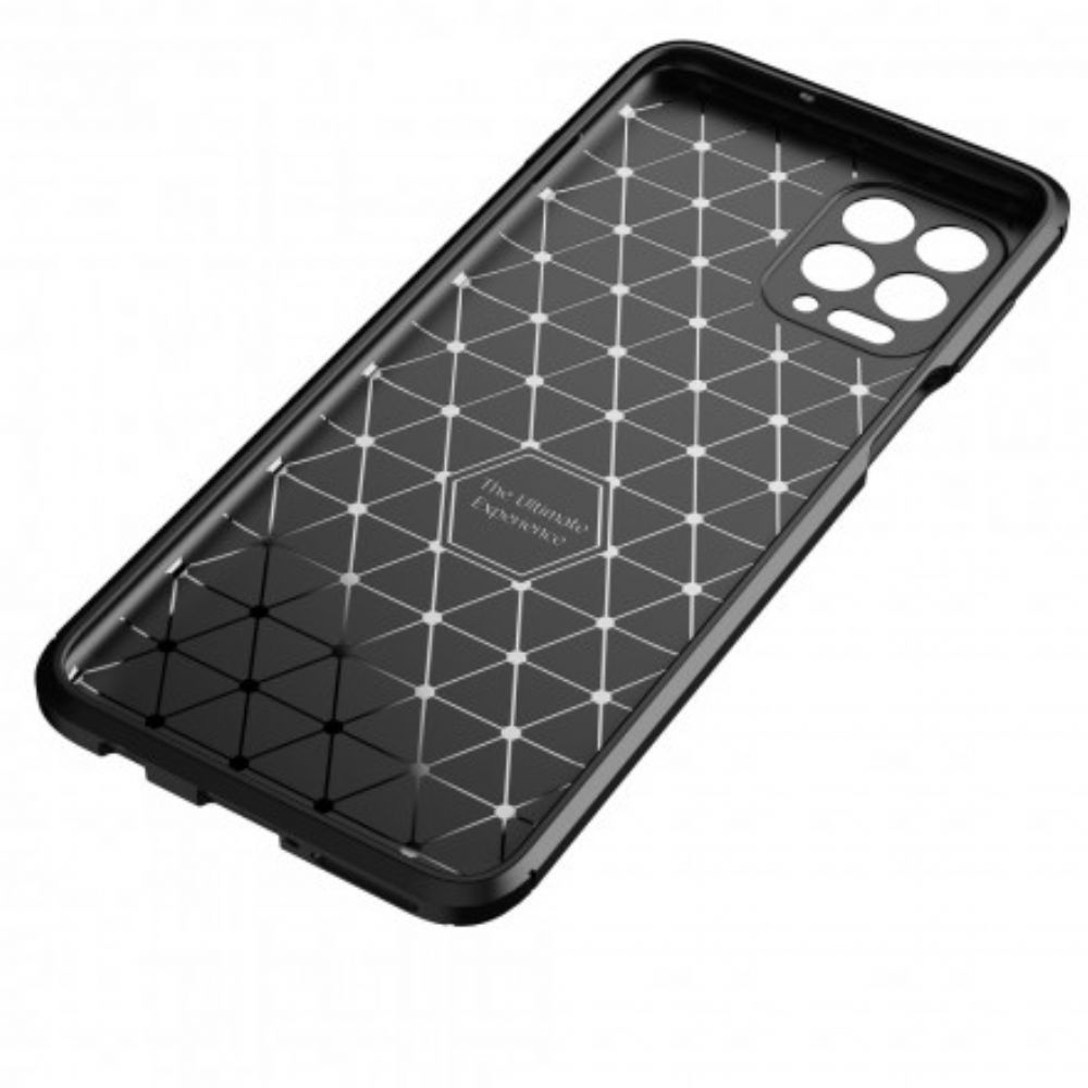 Hoesje voor Moto G100 Koolstofvezeltextuur Flexibel