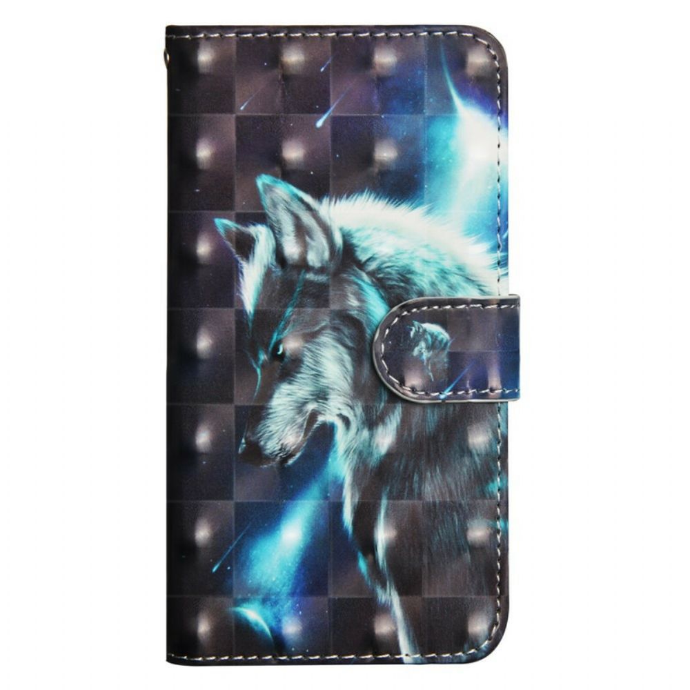 Flip Case voor Samsung Galaxy A9 Majestueuze Wolf