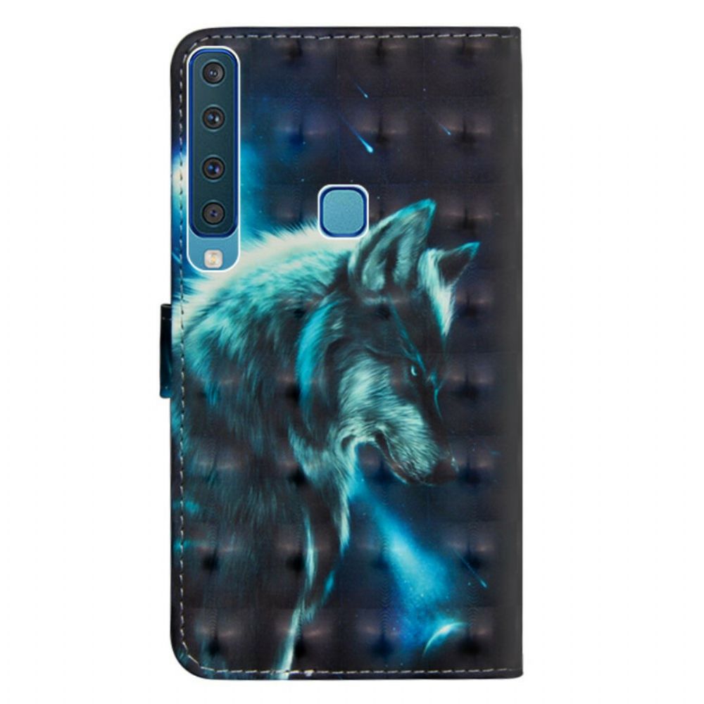 Flip Case voor Samsung Galaxy A9 Majestueuze Wolf