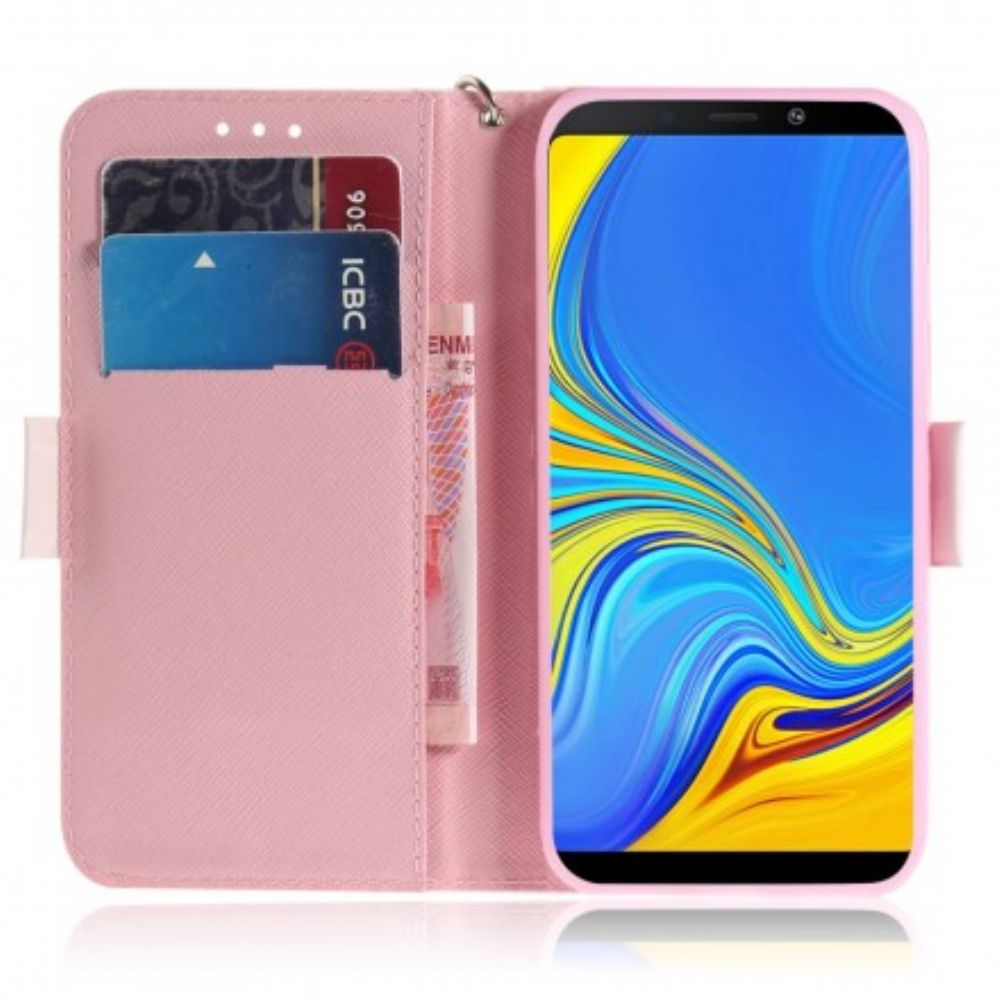 Leren Hoesje voor Samsung Galaxy A9 Met Ketting Bandpomp