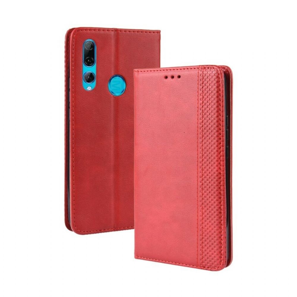 Bescherming Hoesje voor Huawei P Smart Z / Honor 9X Folio-hoesje Vintage Gestileerd Leereffect