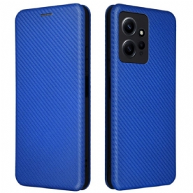 Bescherming Hoesje voor Xiaomi Redmi Note 12 4G Folio-hoesje Koolstofvezel