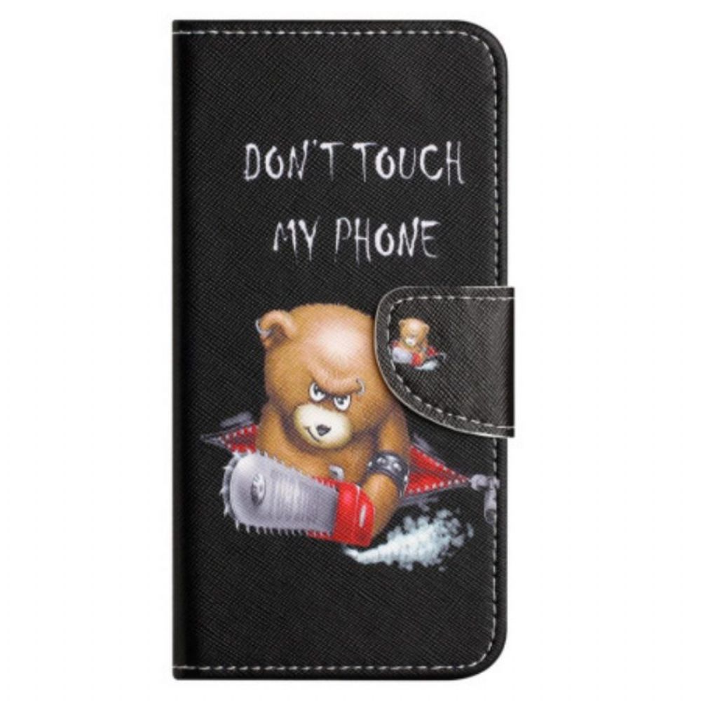 Flip Case voor Xiaomi Redmi Note 12 4G Gevaarlijke Beer