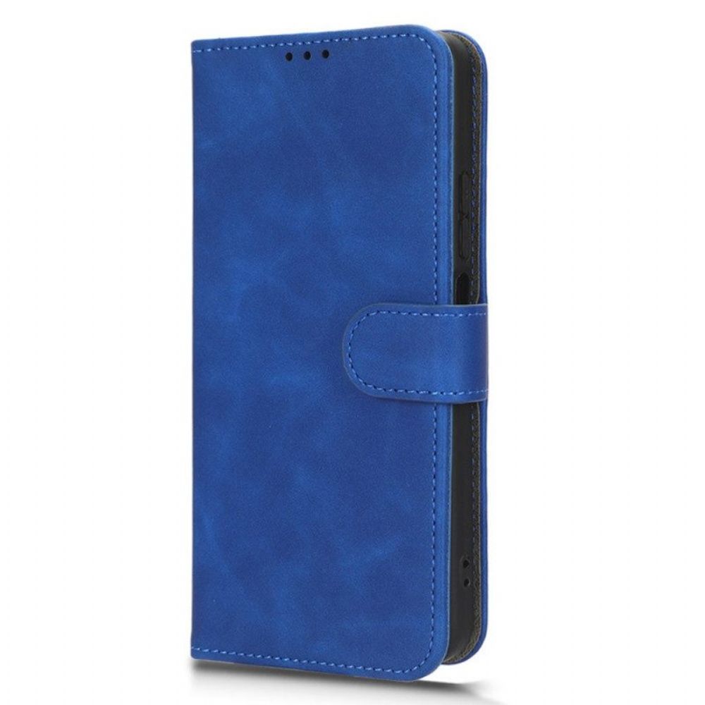 Leren Hoesje voor Xiaomi Redmi Note 12 4G Effen Lederen Stijl