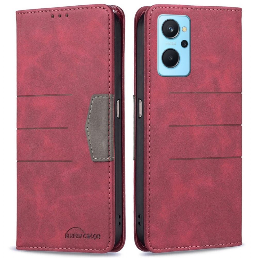 Bescherming Hoesje voor Realme 9i Folio-hoesje Binfen-kleur