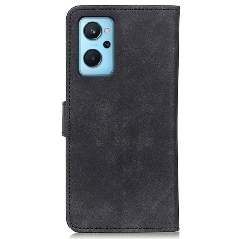 Flip Case voor Realme 9i Vintage Leereffect Khazneh