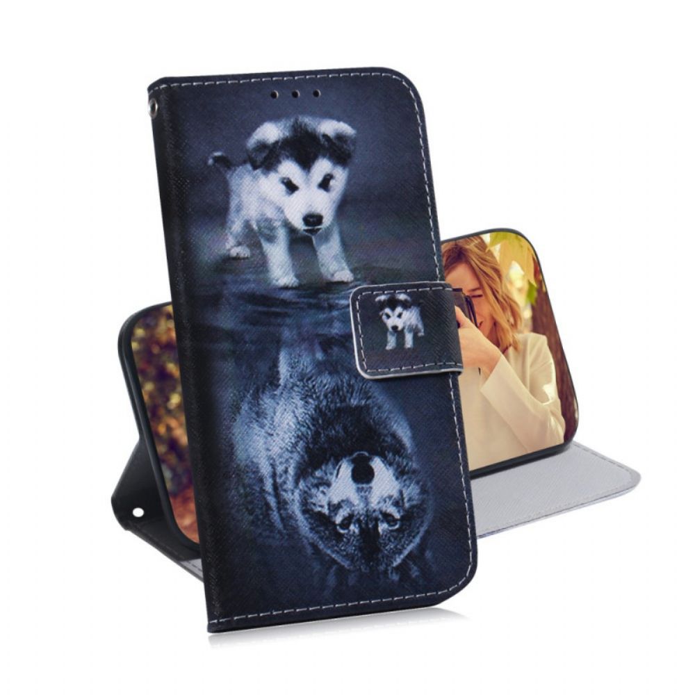 Folio-hoesje voor Realme 9i Puppy Dream